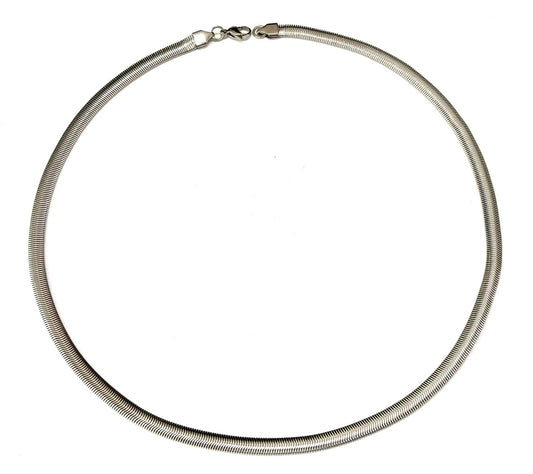 COLLANA SNAKE PIATTA ACCIAIO - GOLD - SILVER