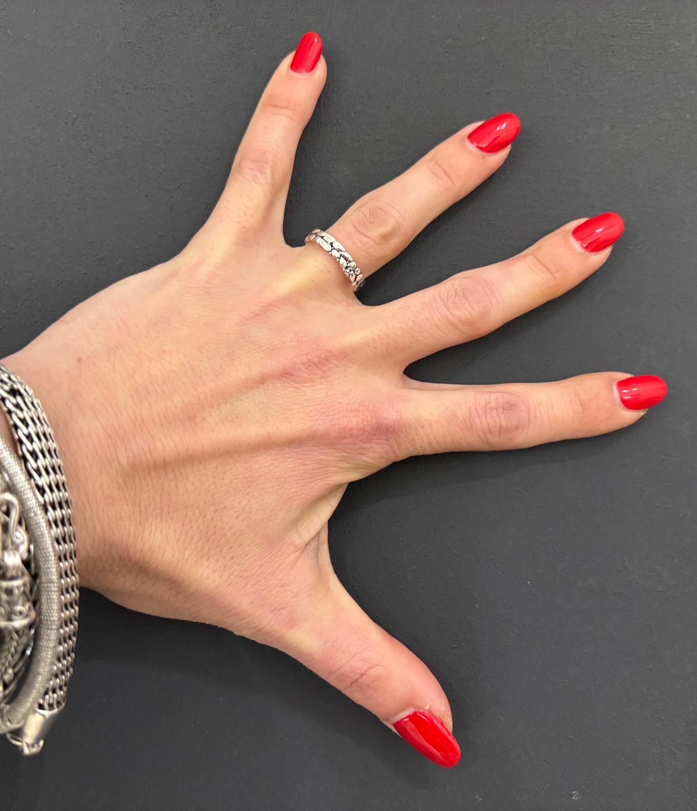 ANELLO FASCETTA CIOTTOLI - ARGENTO 925