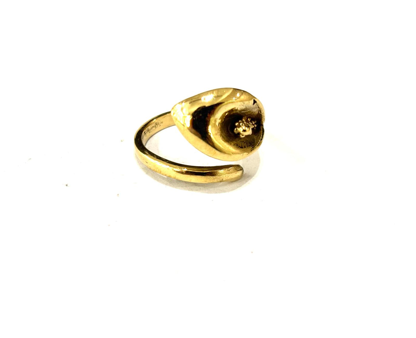 ANELLO OTTONE CALLA - REGOLABILE