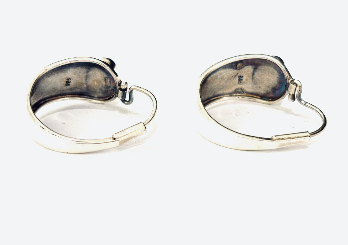 CERCHI CON PIETRA ONICE - ARGENTO 925