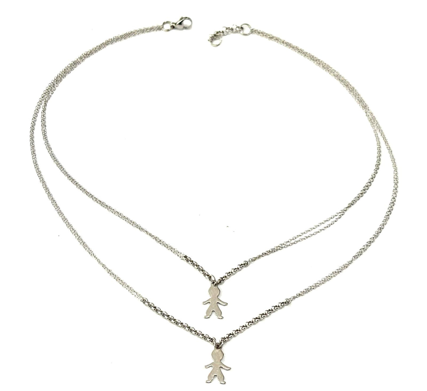 COLLANA BIMBO e/o BIMBA - ACCIAIO