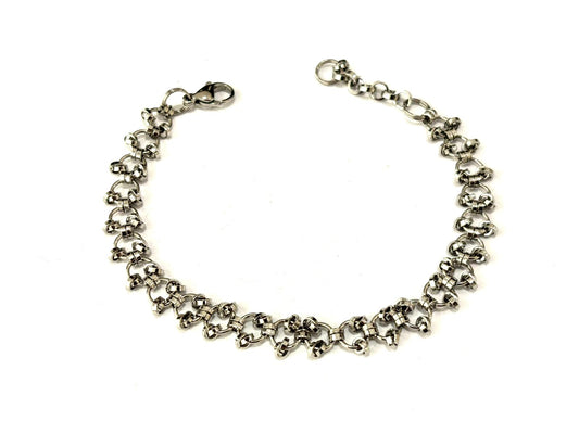 BRACCIALE RETE UNA FILA ACCIAIO