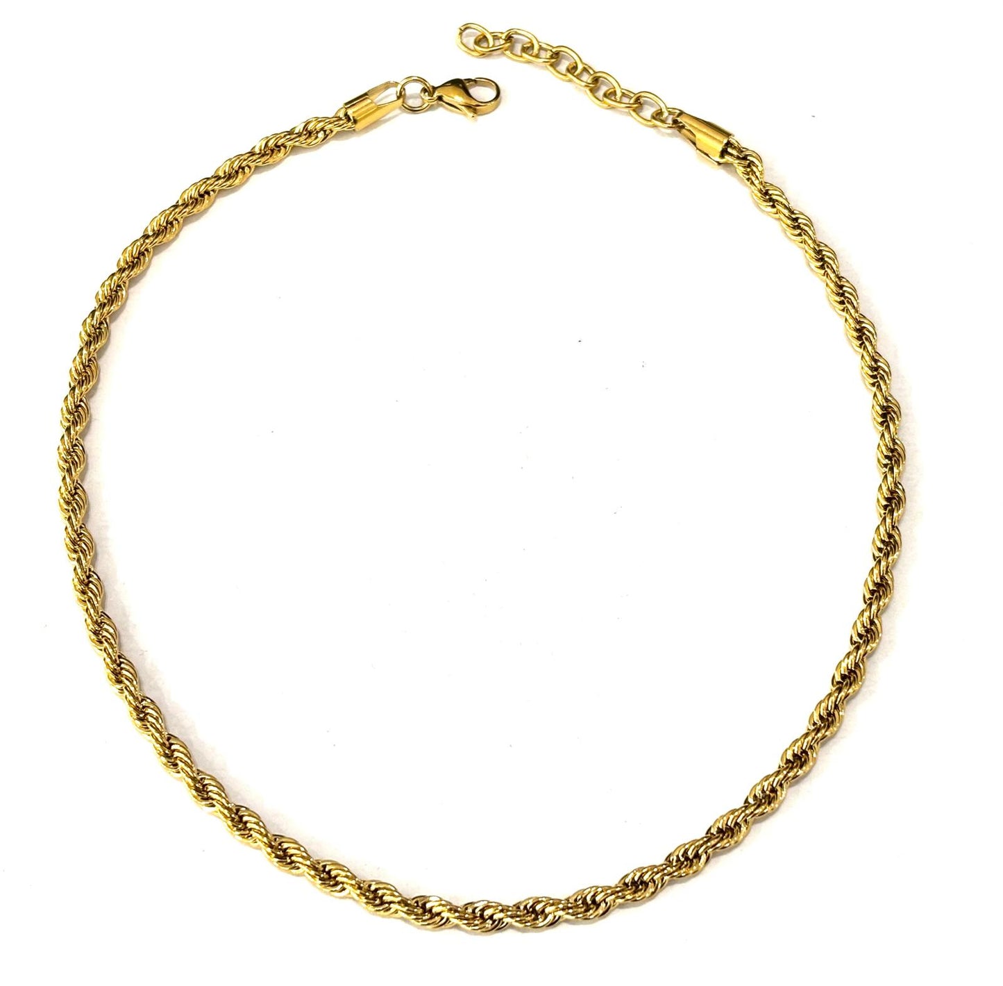 COLLANA TORCHON ACCIAIO - GOLD - SILVER