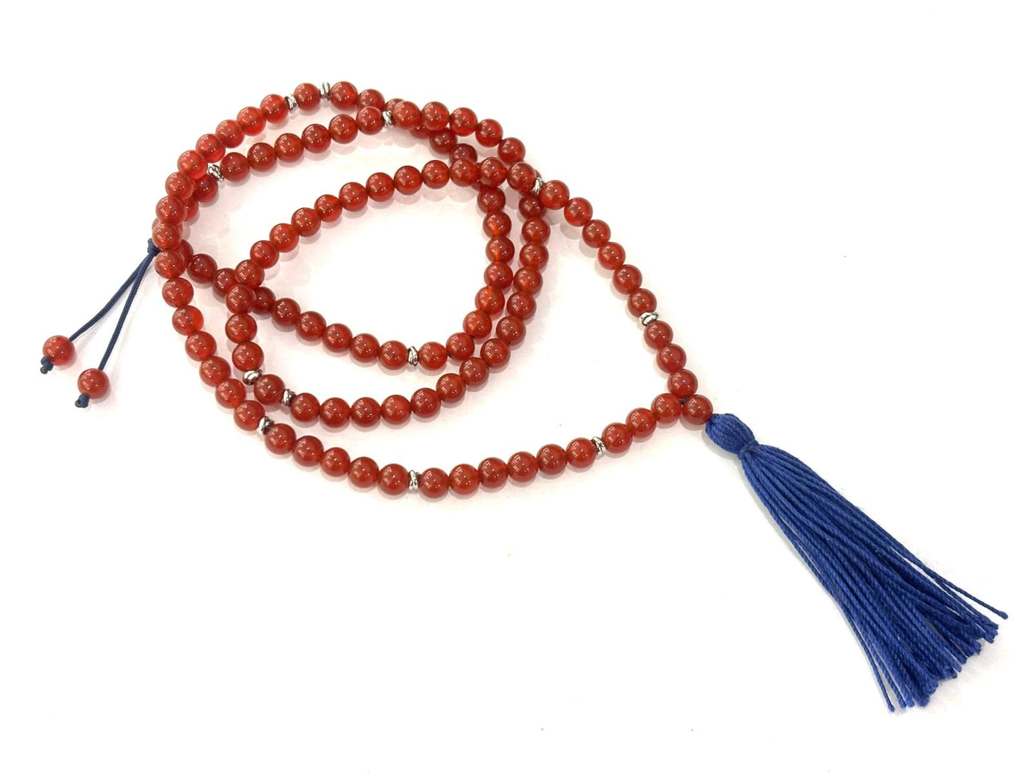 COLLANA MALA NAPPINA - AGATA ROSSA 6mm