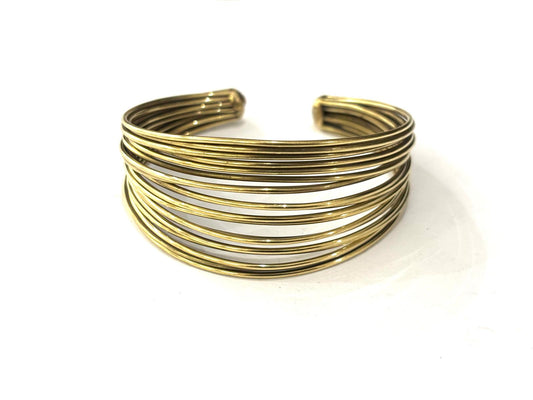 BRACCIALE RIGIDO OTTONE - MULTIFILO