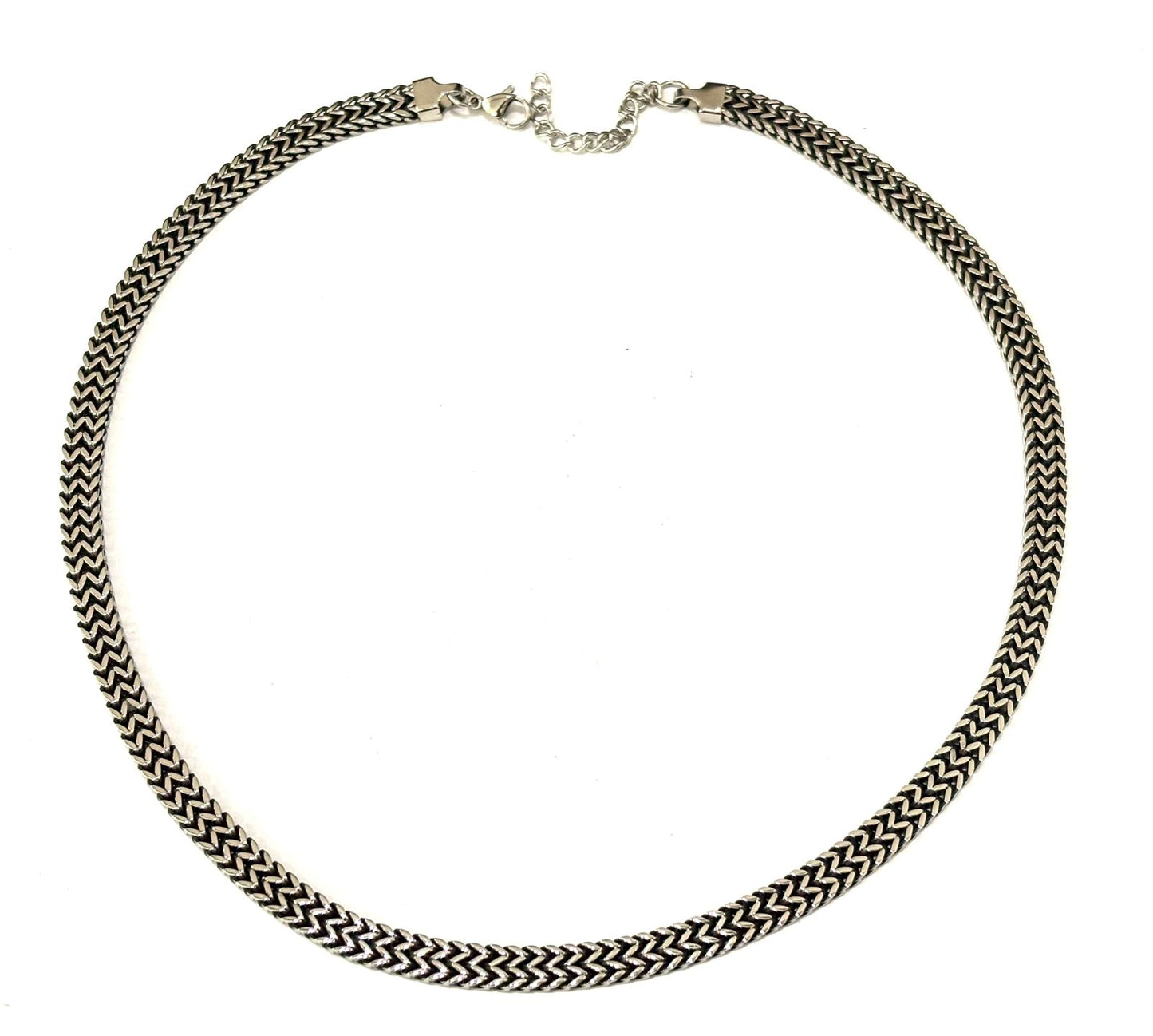 COLLANA SPIGA PIATTA ACCIAIO