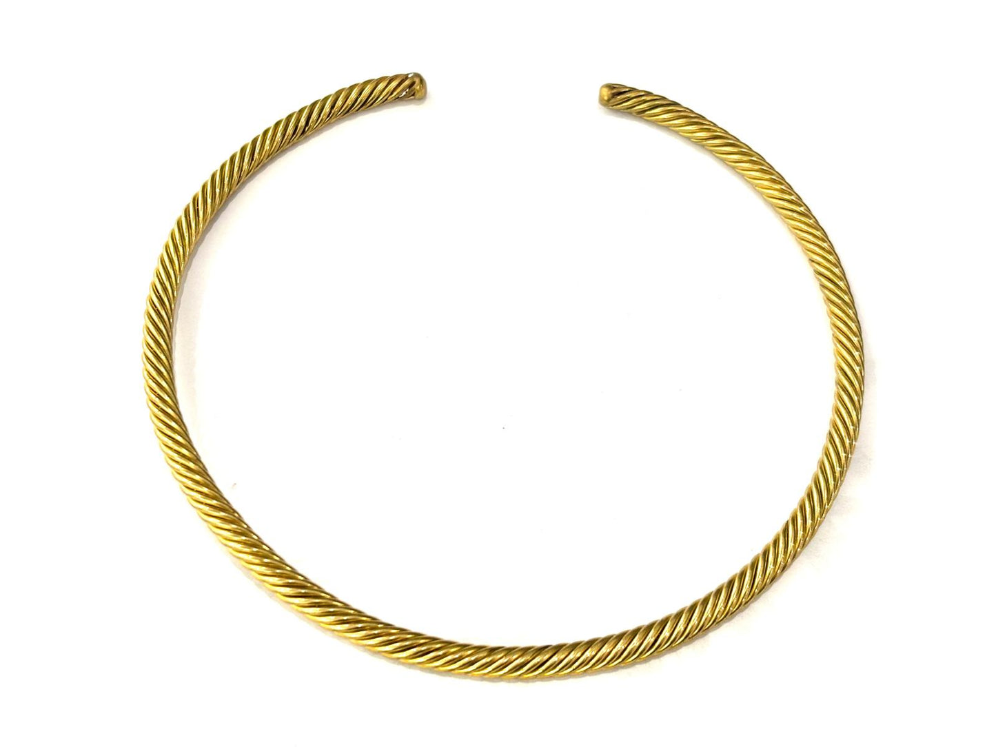 COLLANA RIGIDA OTTONE - TORCION