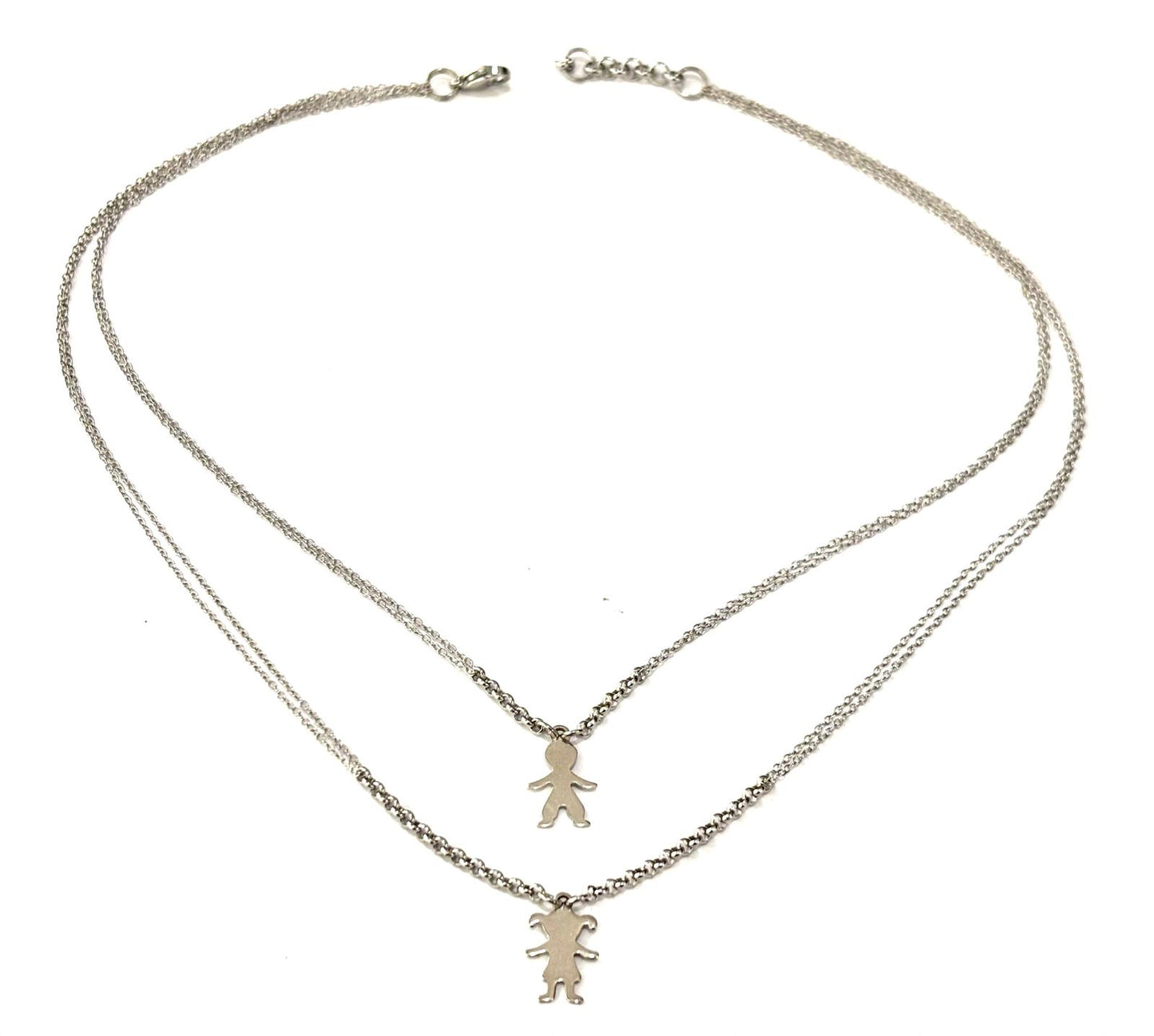 COLLANA BIMBO e/o BIMBA - ACCIAIO