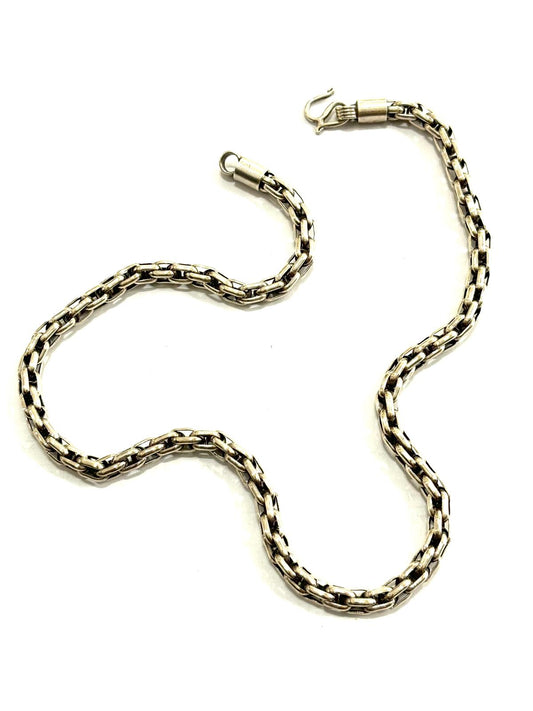 COLLANA TONDA MAGLIE OVALI ARGENTO 925