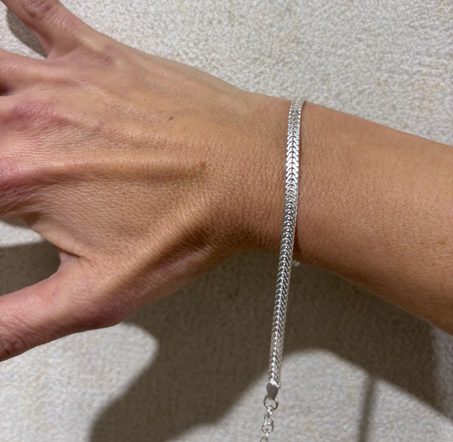 BRACCIALE SNAKE PIATTO - ARGENTO 925