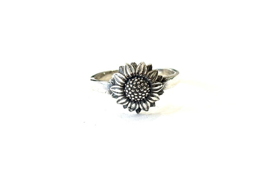 ANELLO GIRASOLE BRUNITO - ARGENTO 925 - REGOLABILE