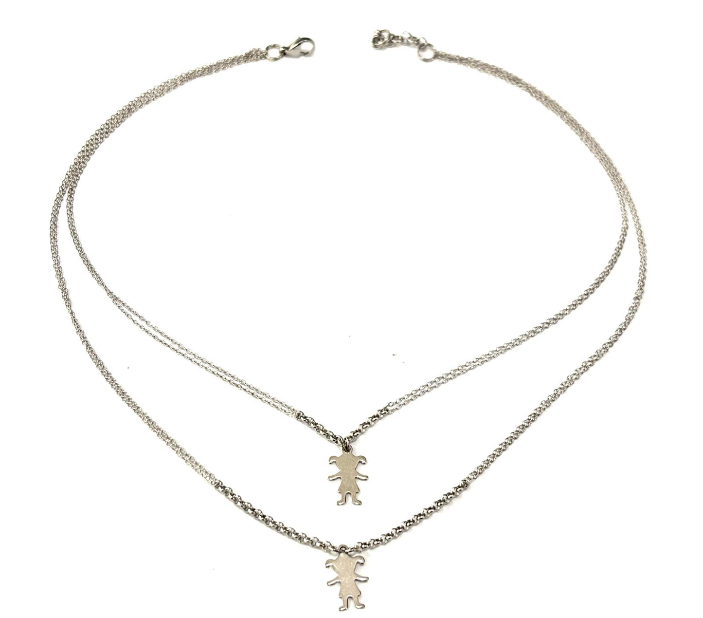 COLLANA BIMBO e/o BIMBA - ACCIAIO