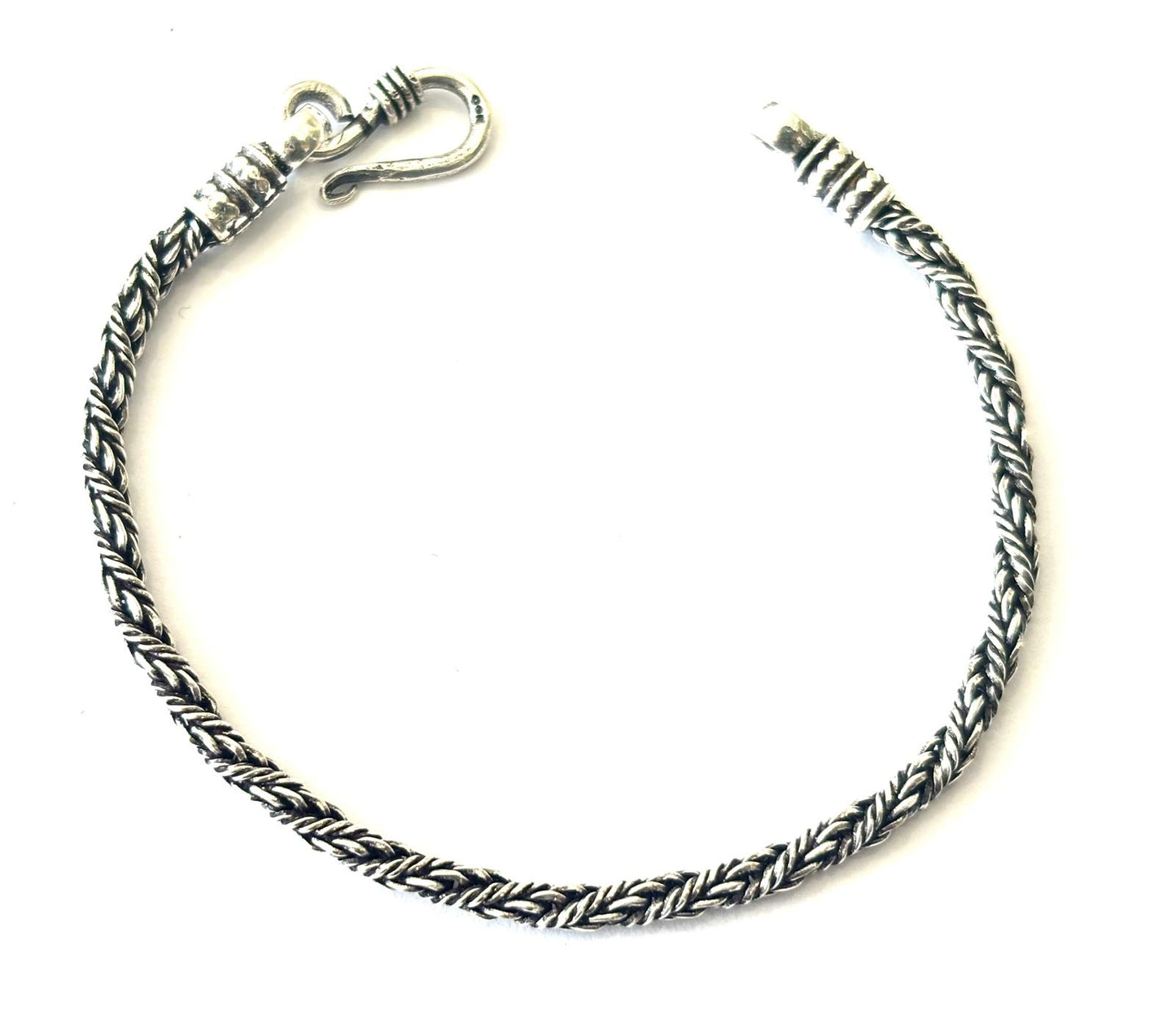 BRACCIALE SNAKE INTRECCIATO BRUNITO - ARGENTO 925