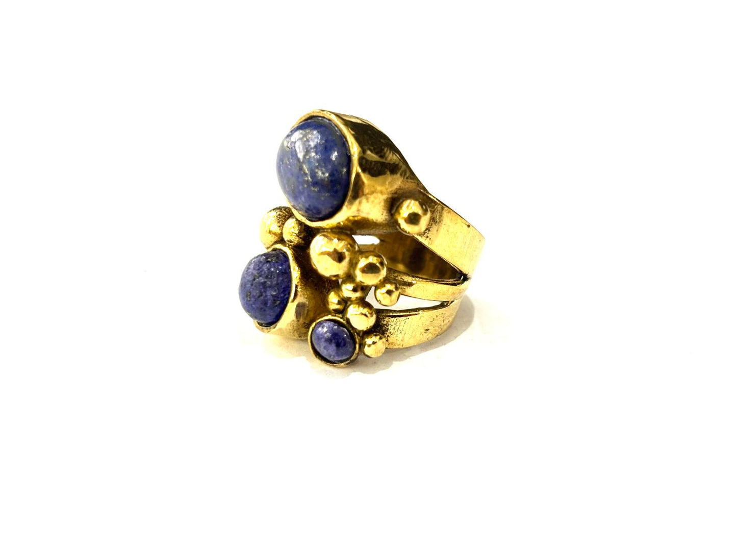 ANELLO OTTONE - LAPISLAZZULI