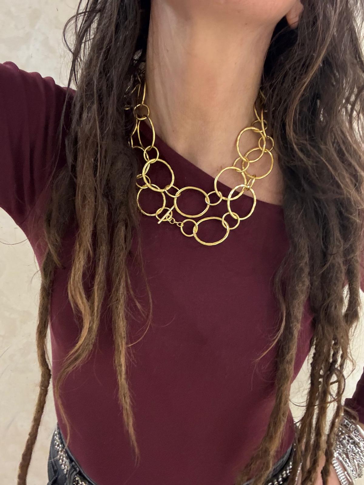 COLLANA OTTONE - MAXI ANELLI