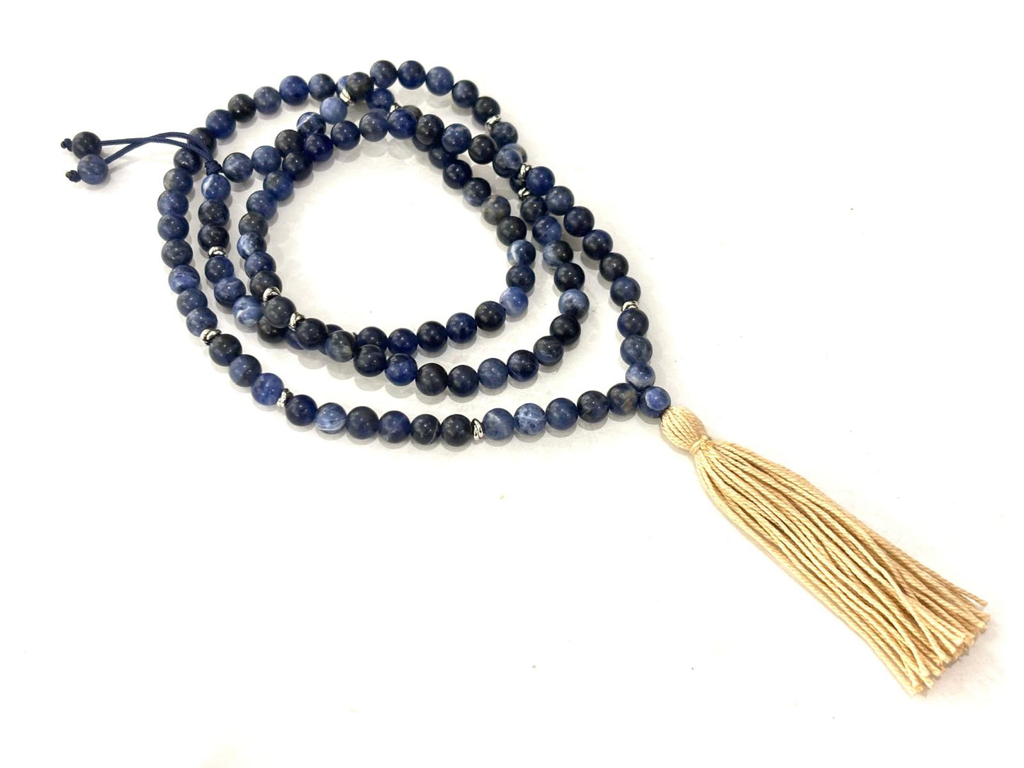 COLLANA MALA NAPPINA - SODALITE 6mm