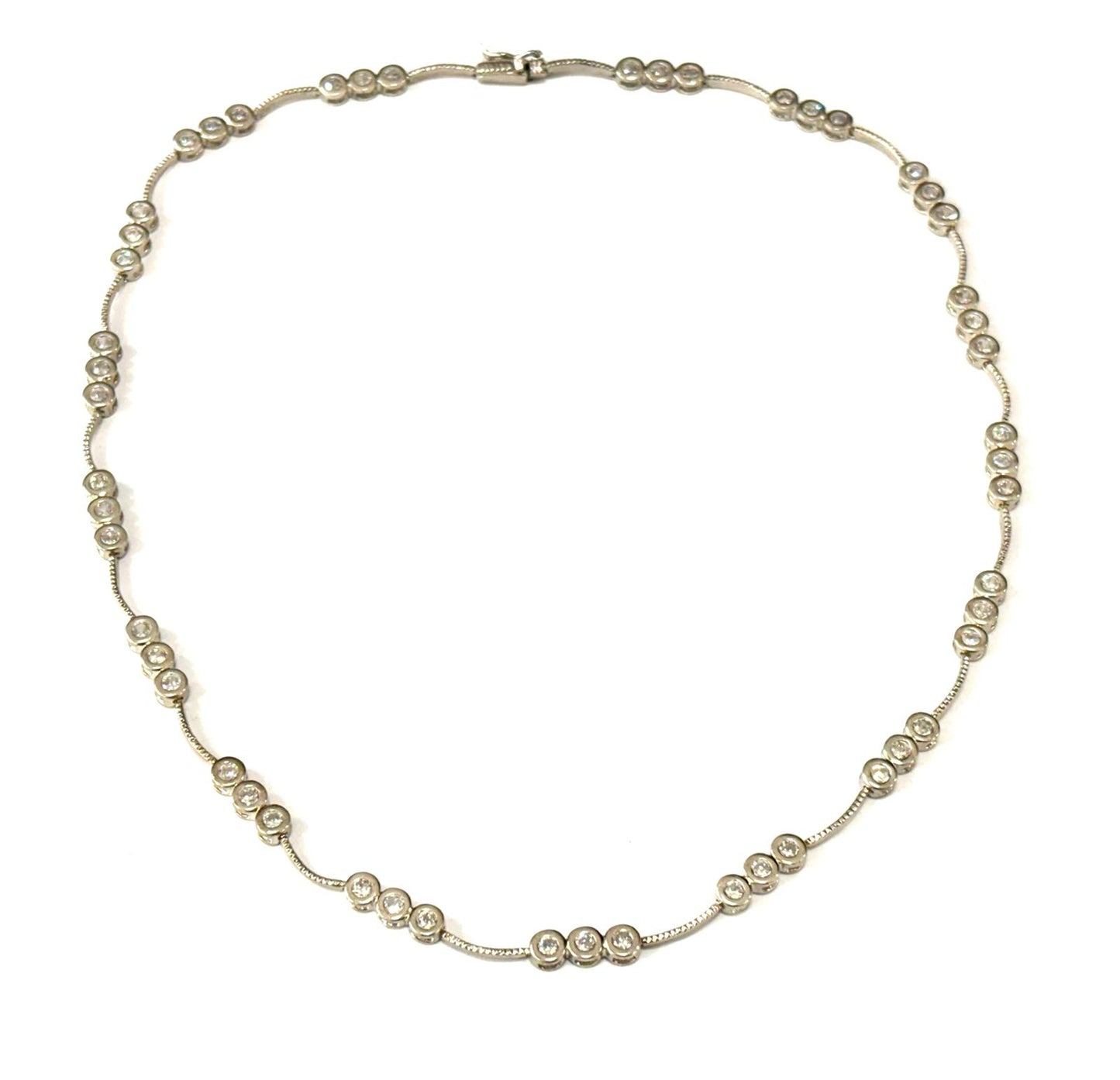 COLLANA GIROCOLLO TENNIS CIPOLLINA ALTERNATA ARGENTO 925