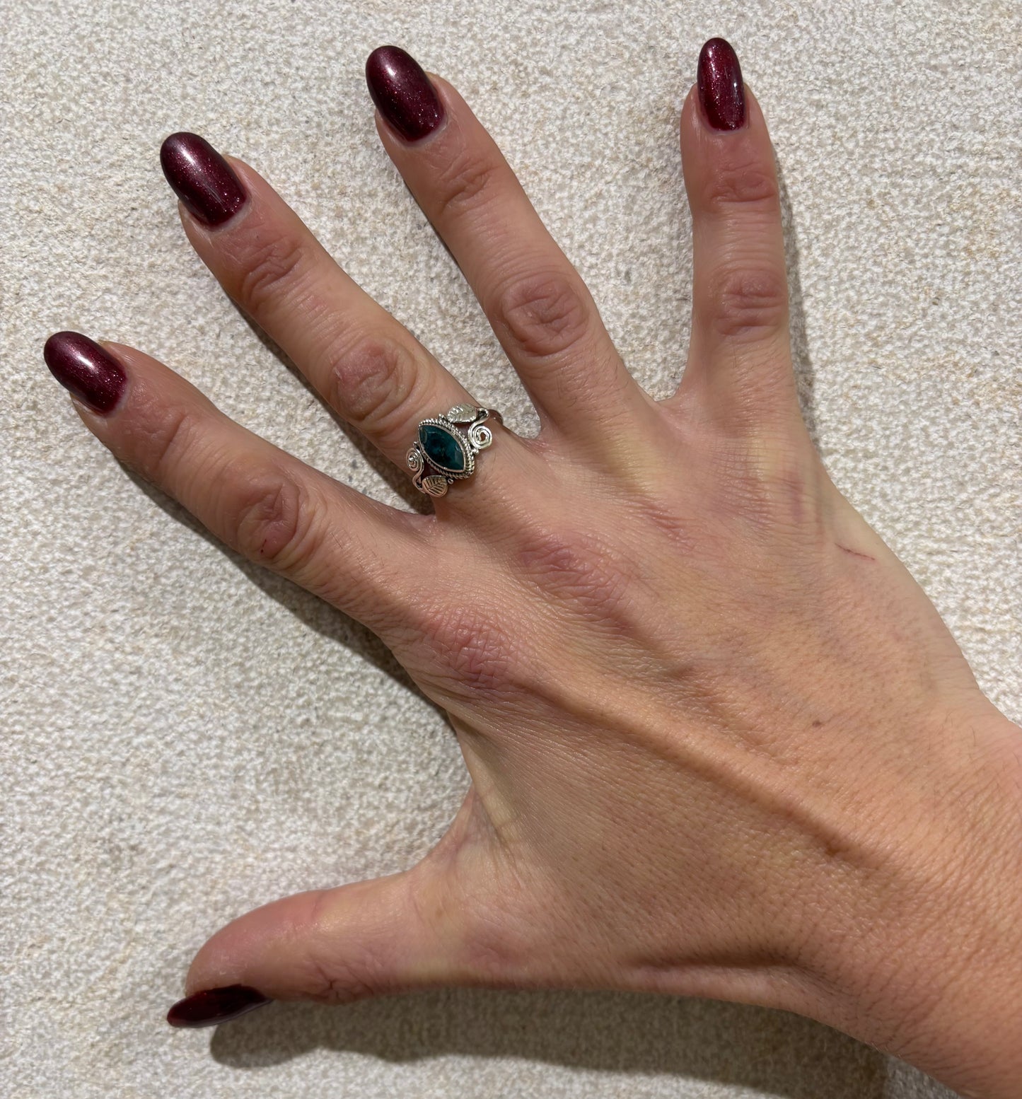 ANELLO GIADA SFACCETTATA SPOLETTA - ARGENTO 925