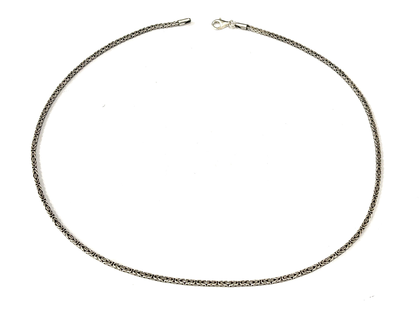 COLLANA SNAKE BIZANTINA SQUADRATA - ARGENTO 925