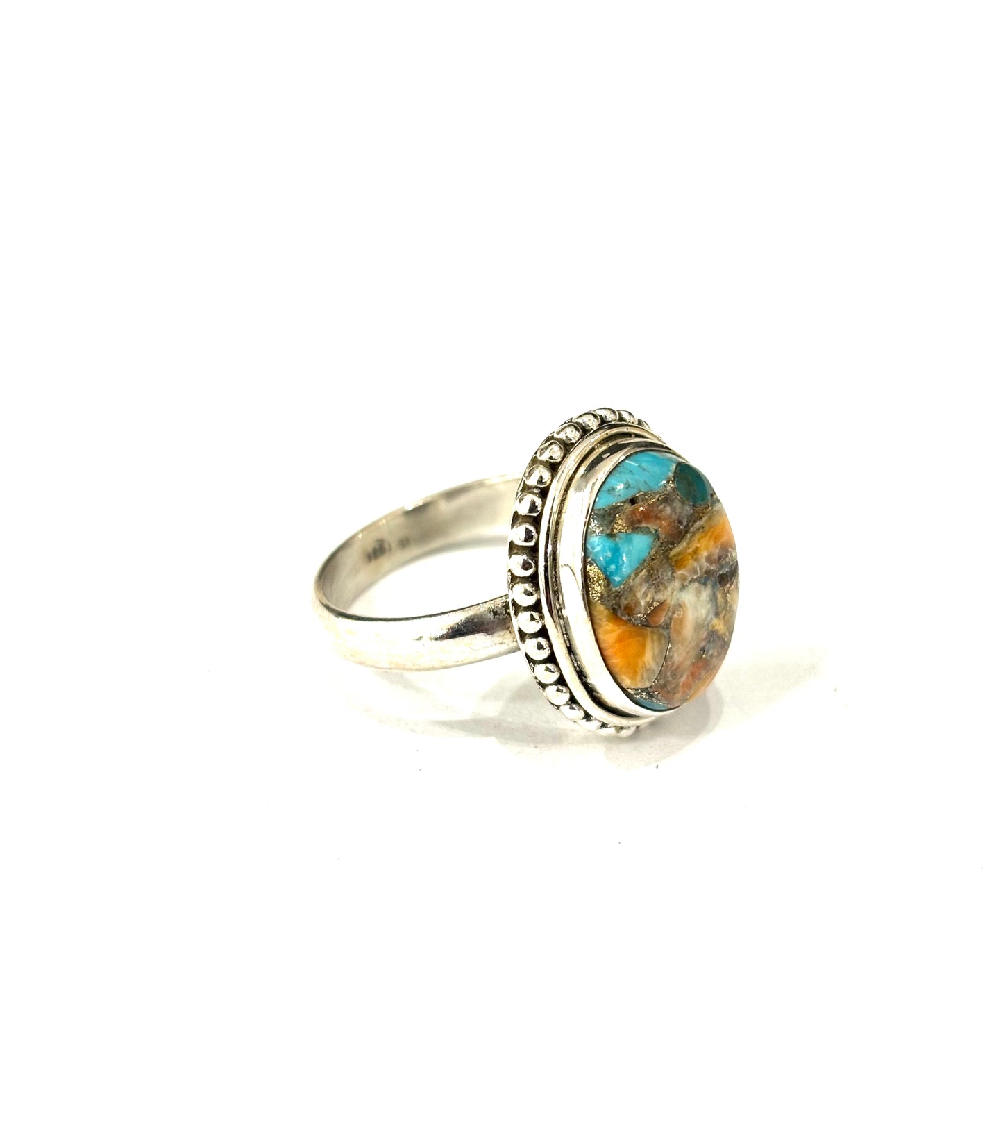 ANELLO SPINY OYSTER TURQUOISE OVALE - ARGENTO 925