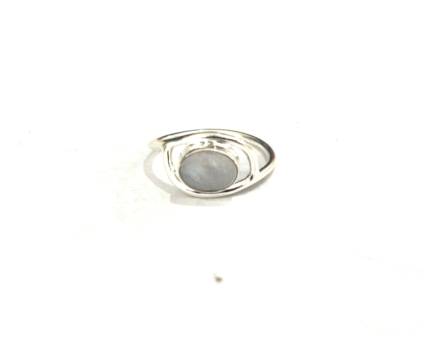 ANELLO MADREPERLA OVALE - ARGENTO 925