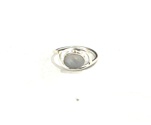 ANELLO MADREPERLA OVALE - ARGENTO 925