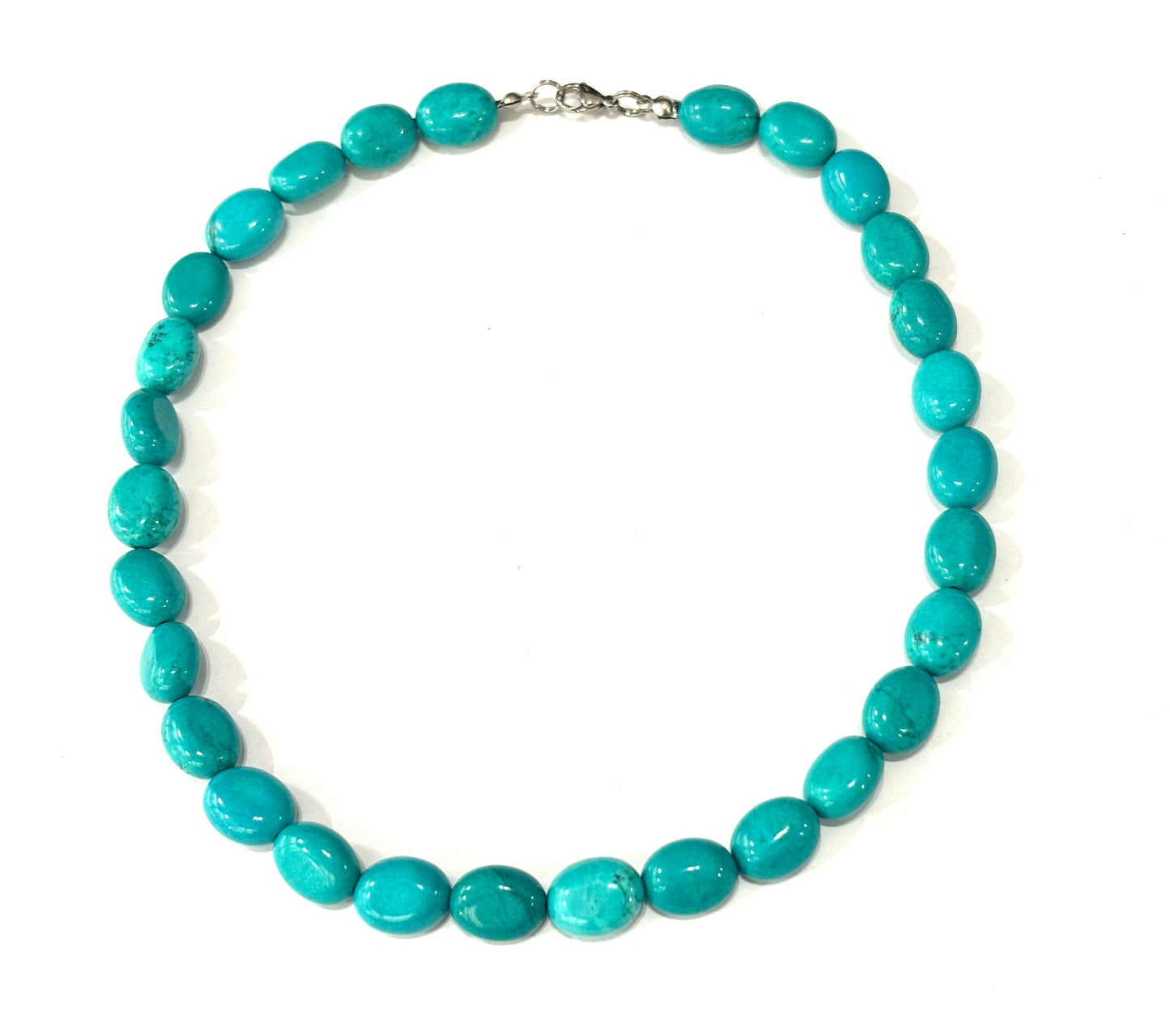 COLLANA AULITE TURCHESE OVALE SASSO