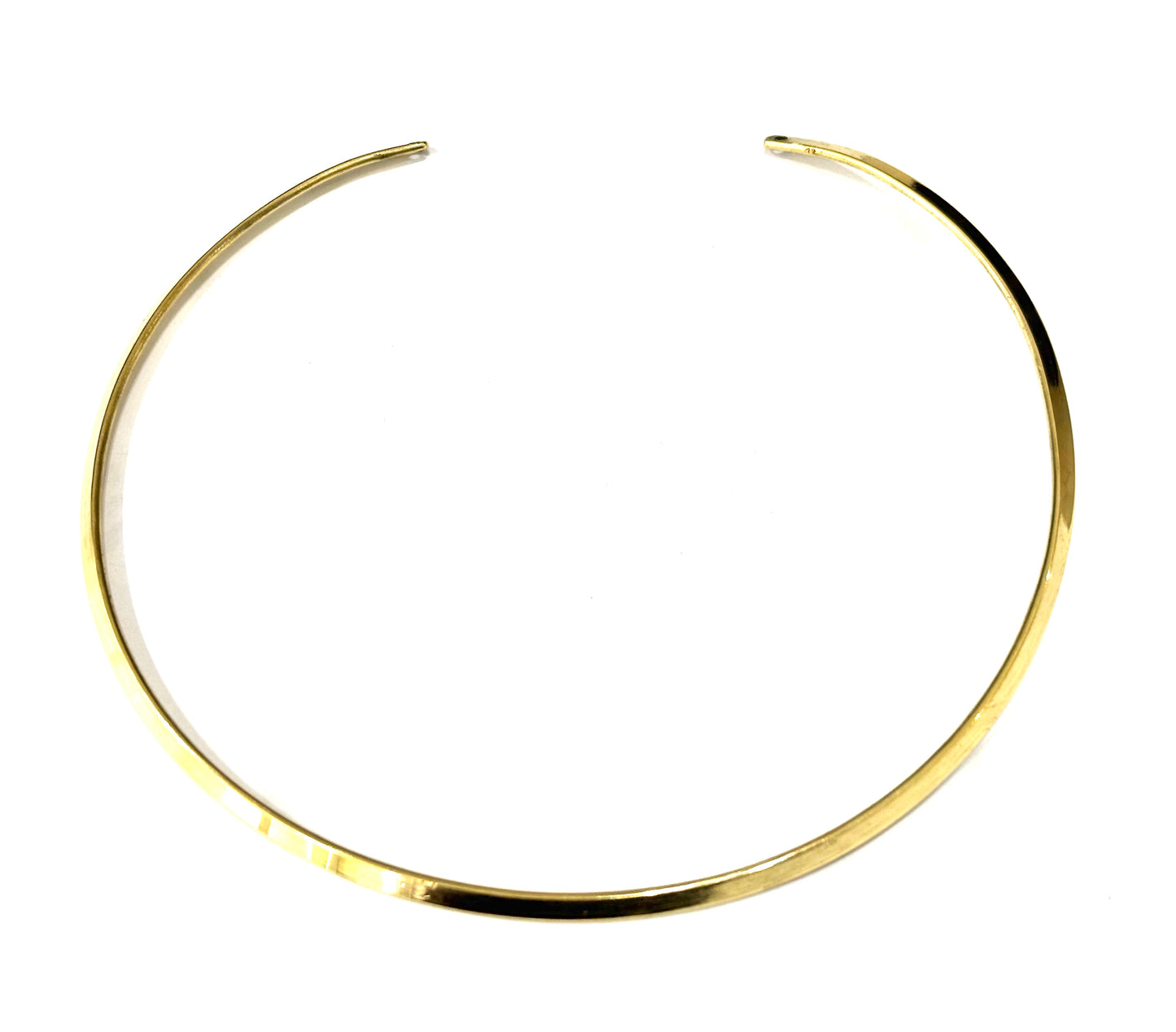 COLLANA OTTONE RIGIDA - PIATTA