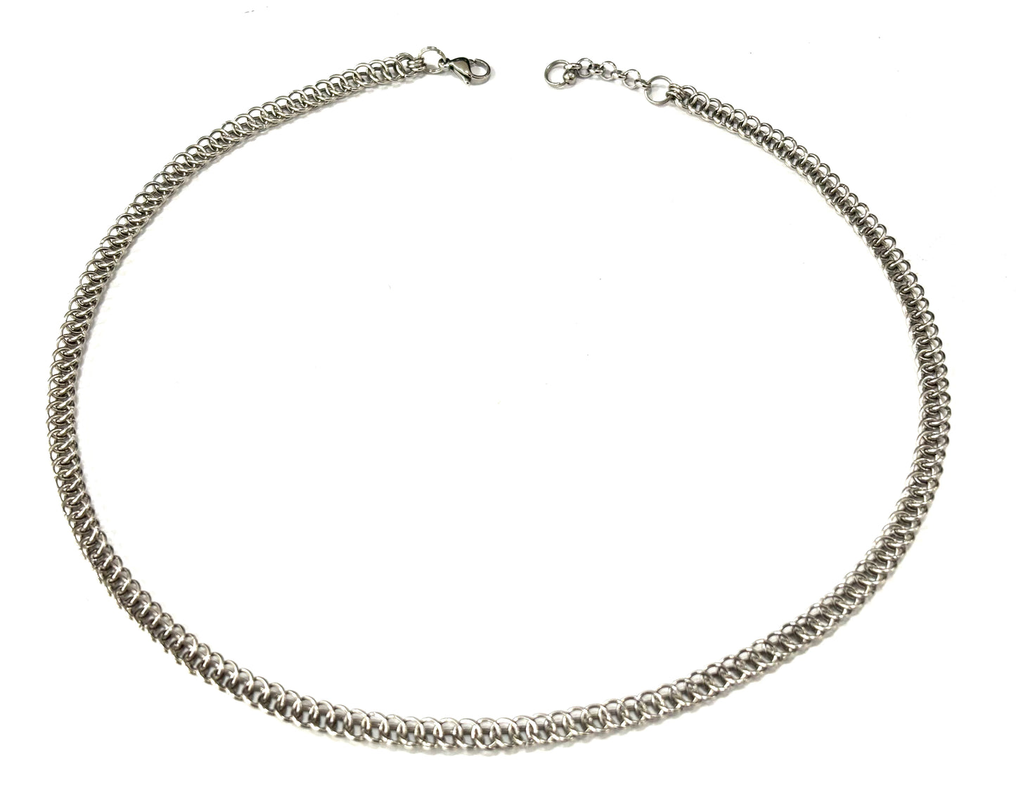 COLLANA ACCIAO CHAINMAIL PERSIANA PIATTA