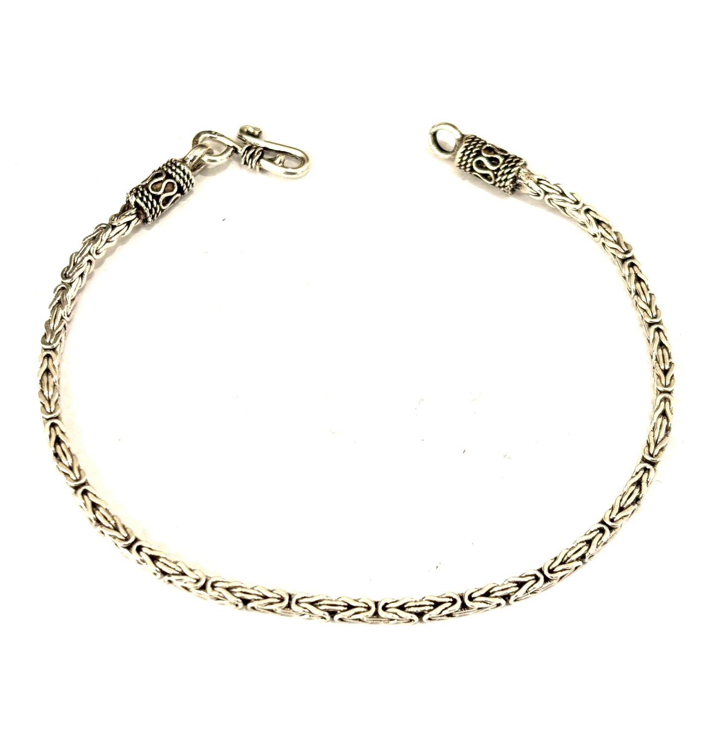 BRACCIALE BIZANTINA SQUADRATAO - ARGENTO 925