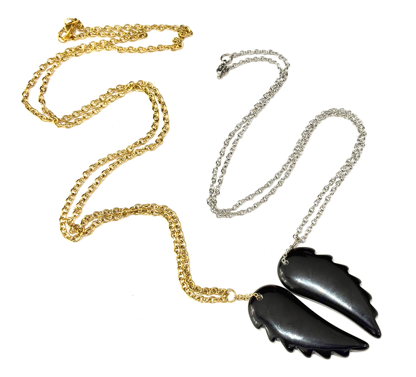 ALI - COLLANA IN OSSIDIANA NERA