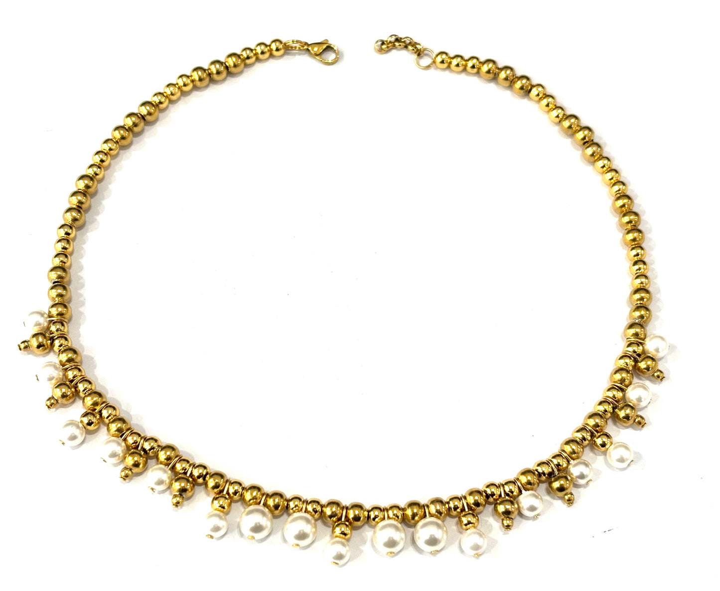 COLLANA BUBBLES ACCIAIO - PERLE DI MAIORCA