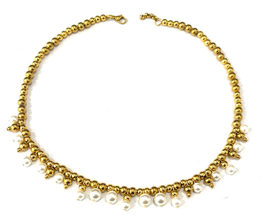 COLLANA BUBBLES ACCIAIO - PERLE DI MAIORCA