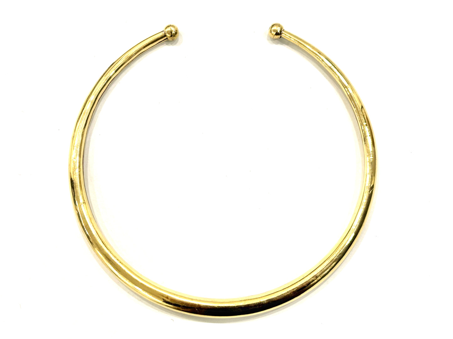 COLLANA GIROCOLLO SEMIRIGIDA OTTONE - DIVERSE VARIANTI