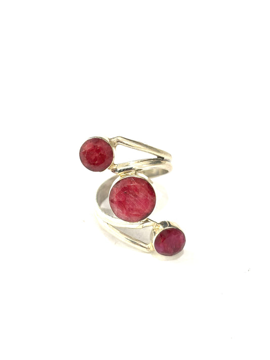 ANELLO TRIS RADICE DI RUBINO