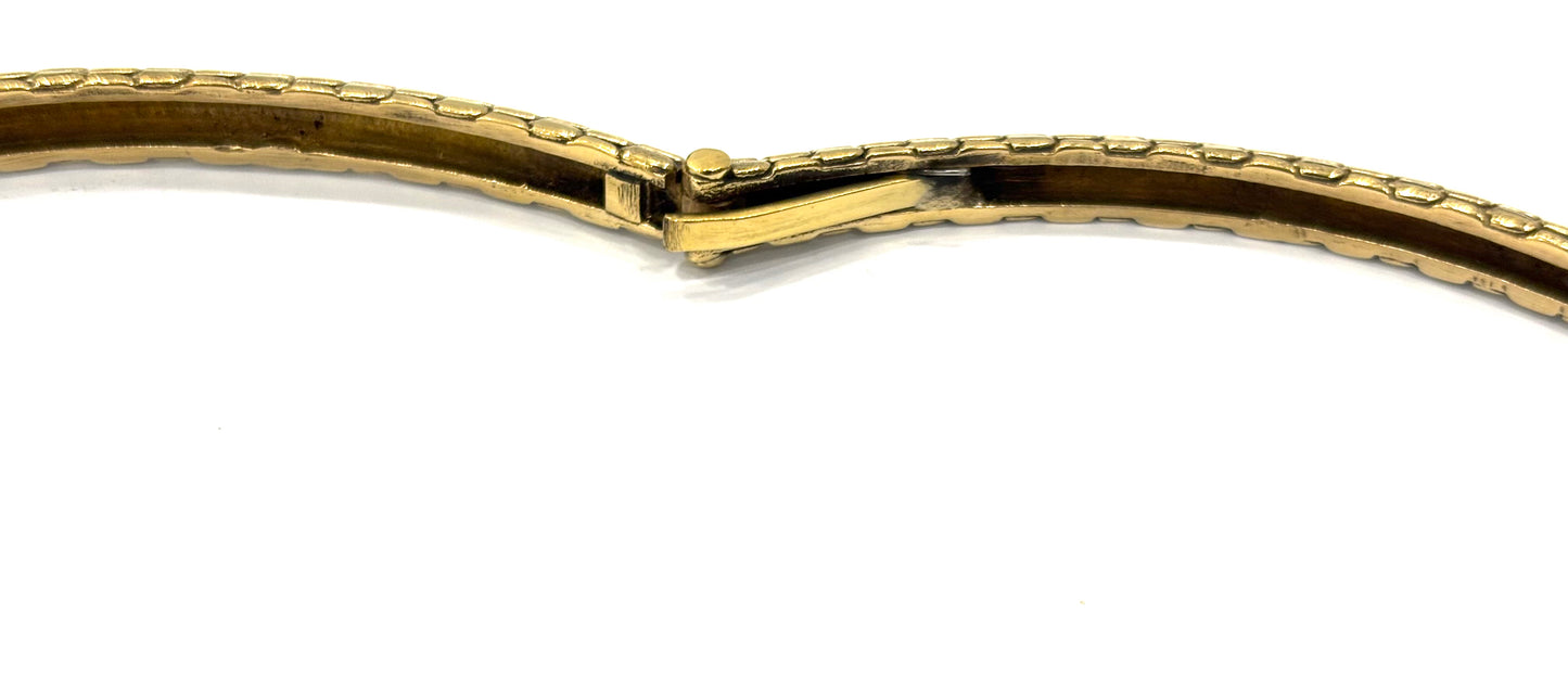 COLLANA GIROCOLLO RIGIDO OTTONE - SERPENTE