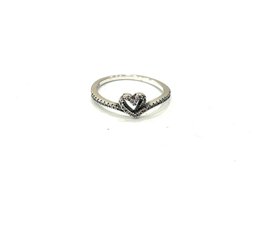 ANELLO HEART TRAFORATO SCINTILLANTE - ARGENTO 925 - ZIRCONI