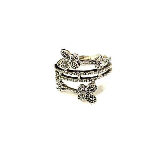 ANELLO DOPPIA FARFALLA -