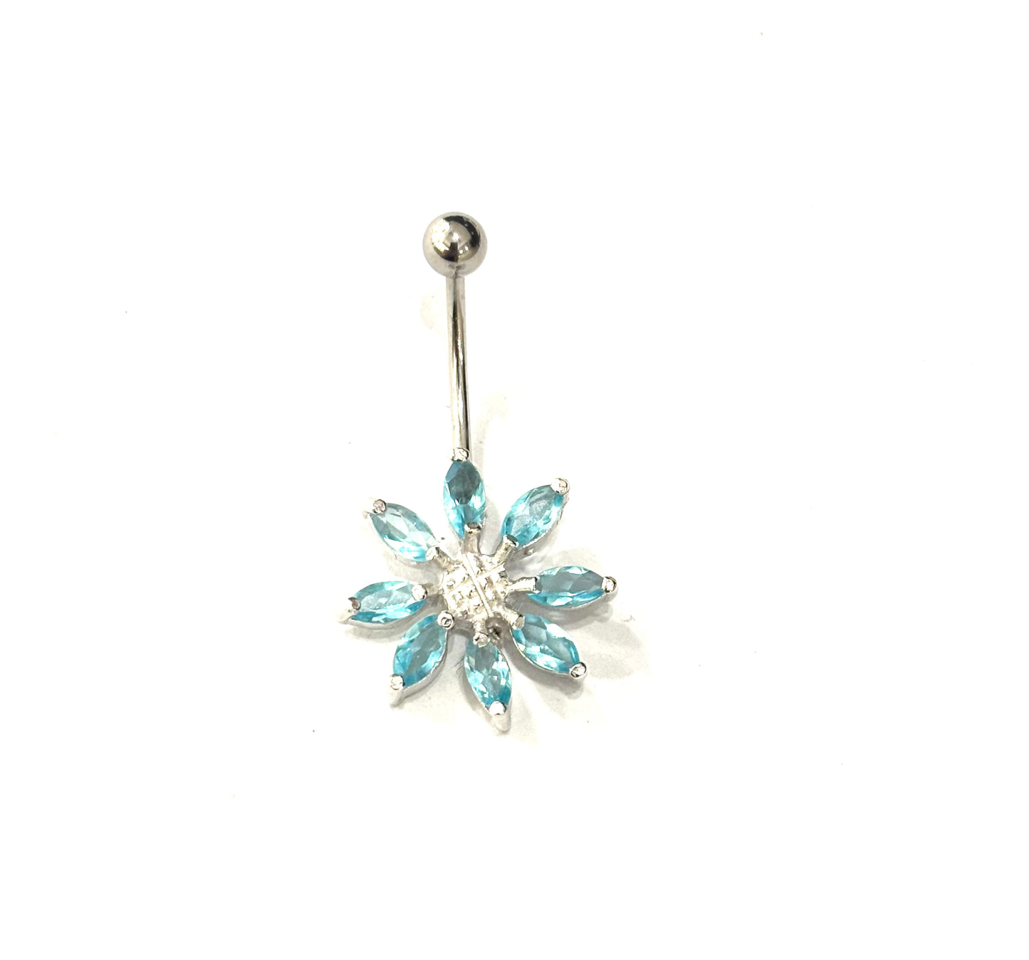 PIERCING OMBELICO FIORE - ACCIAIO 316L