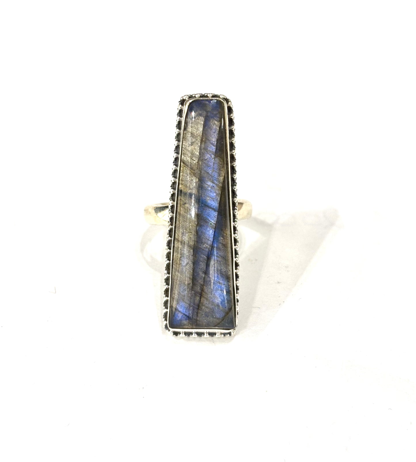 ANELLO LABRADORITE - ARGENTO 925