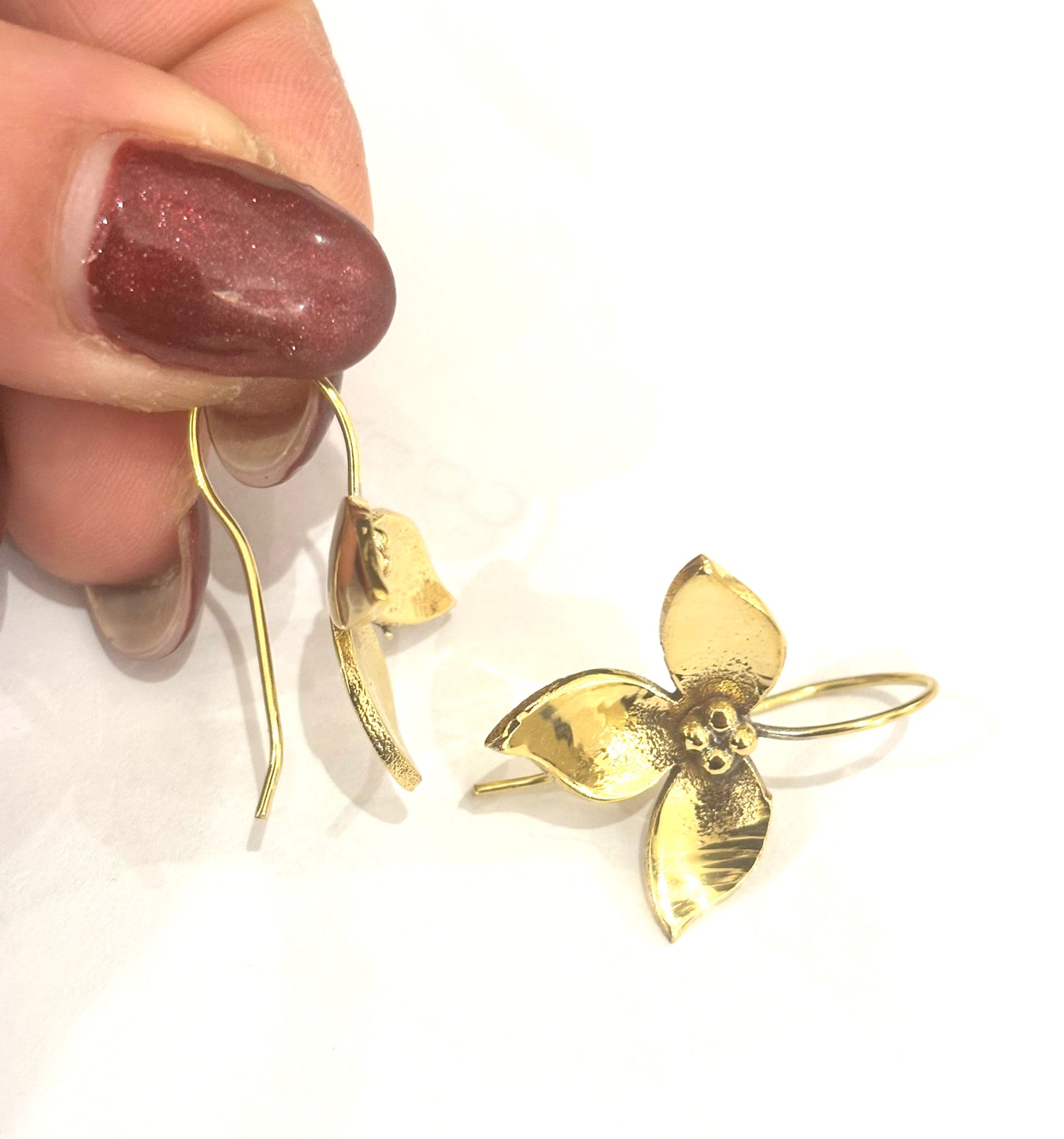 ORECCHINI OTTONE - FLOREALE