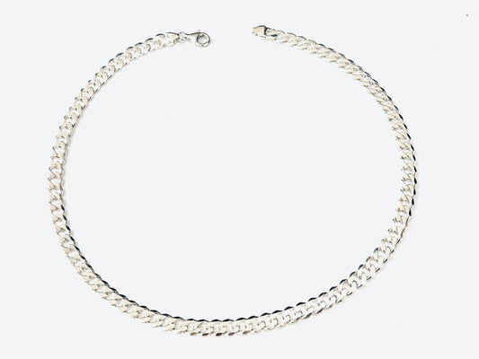 COLLANA GROUMETTE PIATTA - ARGENTO 925
