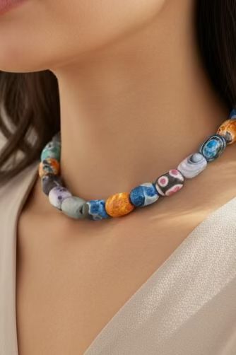 COLLANA GIROCOLLO AGATA BICOLORE BARILOTTO