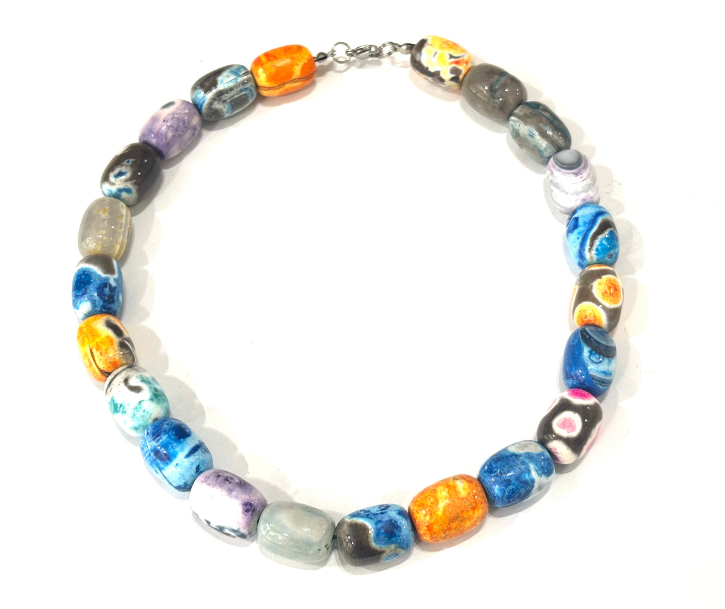 COLLANA GIROCOLLO AGATA BICOLORE BARILOTTO