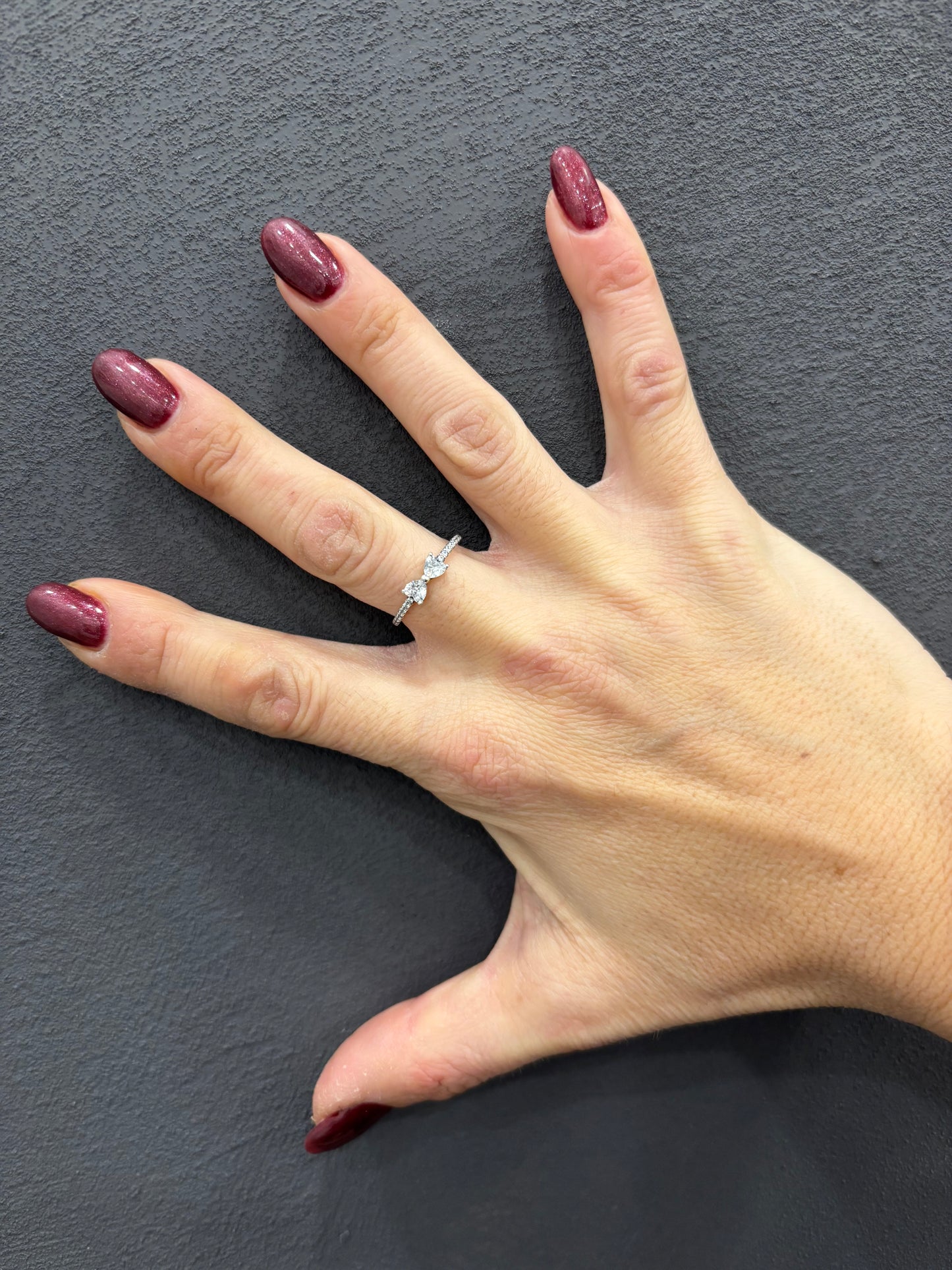 ANELLO FIOCCO SCINTILLANTE - ARGENTO 925 - ZIRCONI