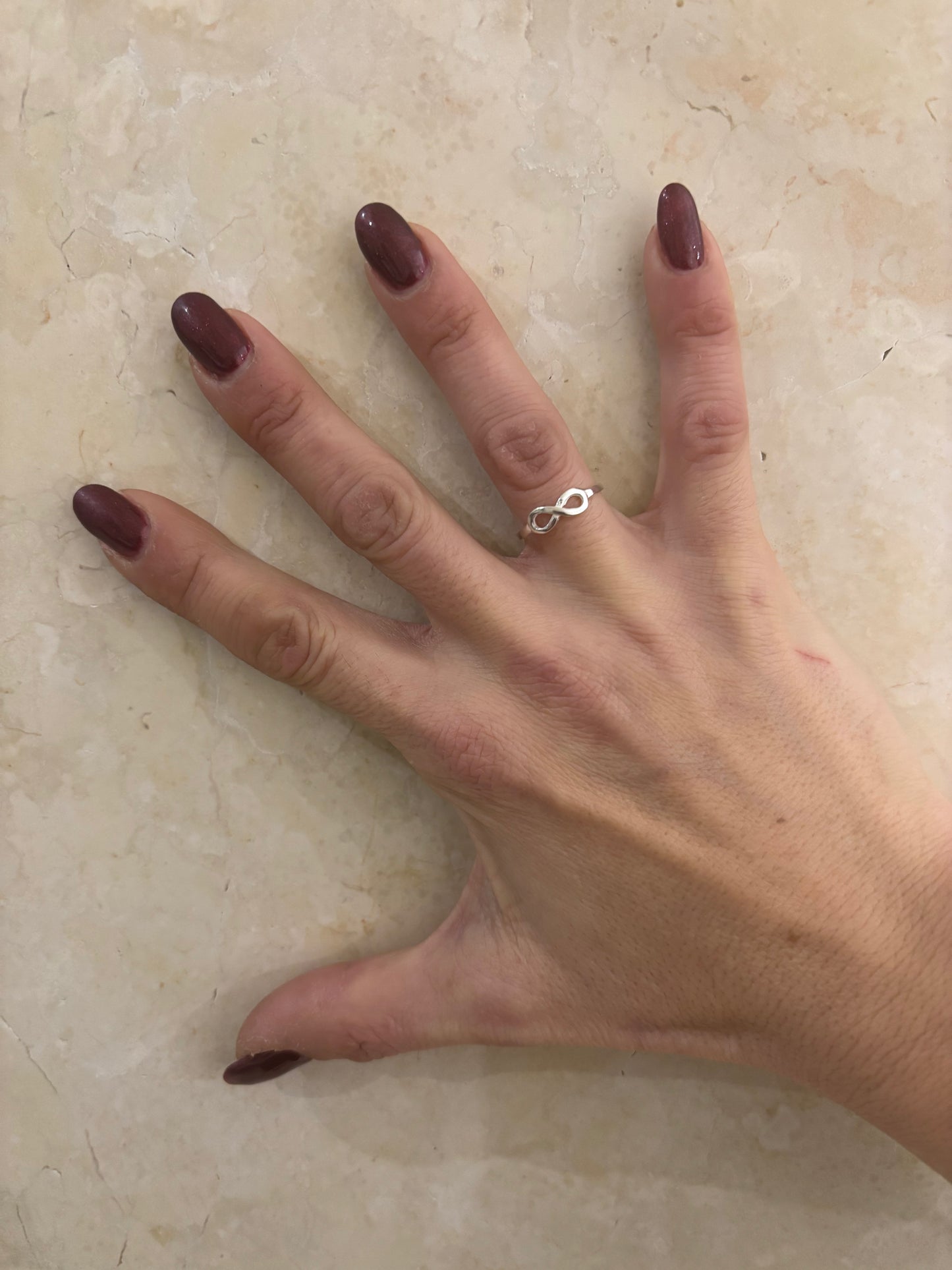 ANELLO INFINITO SOTTILE - ARGENTO 925