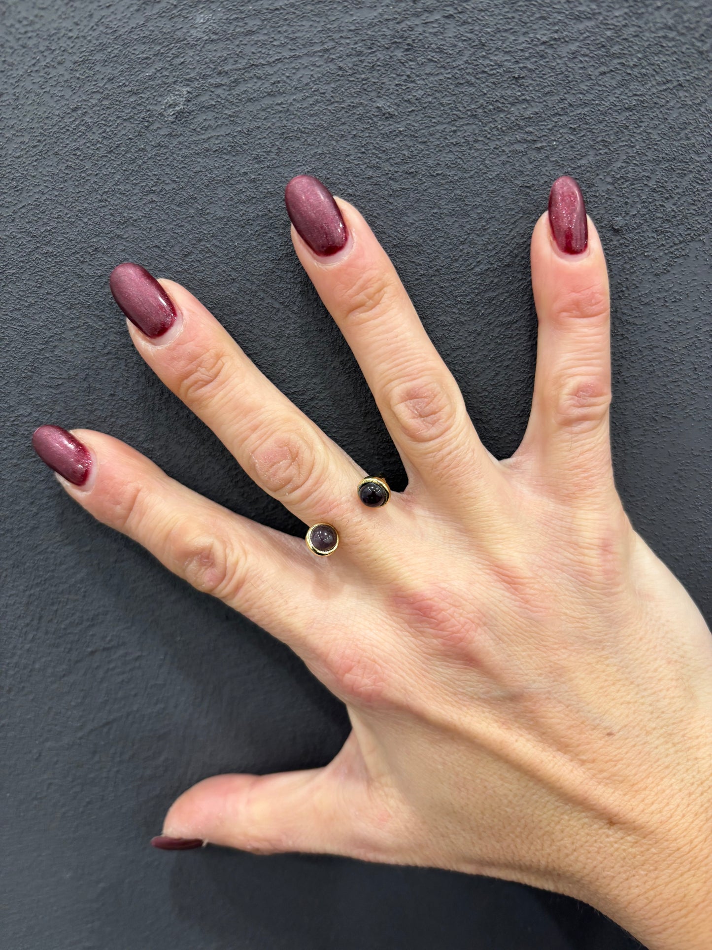 ANELLO OTTONE - AMETISTA