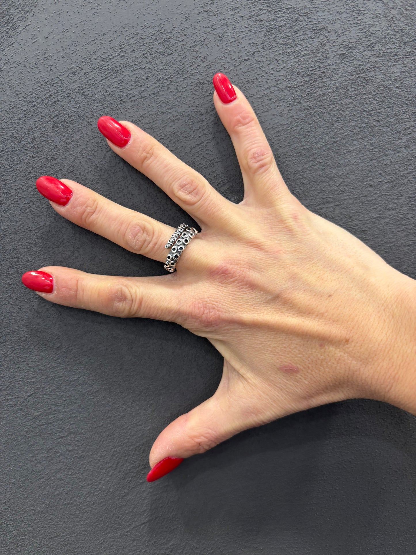 ANELLO TENTACOLO - ARGENTO 925