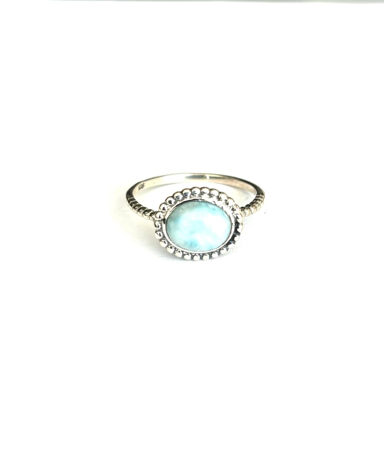 ANELLO LARIMAR ARGENTO 925