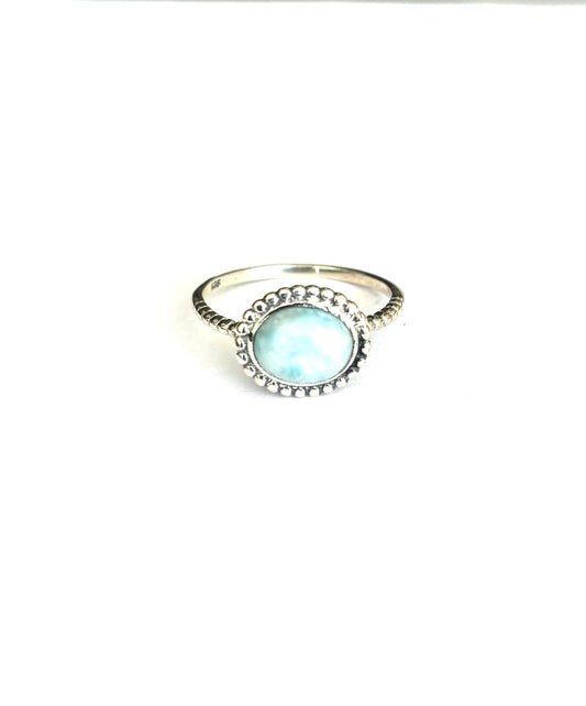 ANELLO LARIMAR ARGENTO 925